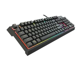 Klawiatura hybrydowa Genesis THOR 200 RGB podświetlana klawiatura + mysz + słuchawki + pad + mata gamingowa dla graczy