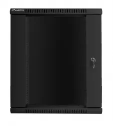 Szafa instalacyjna RACK wisząca 19'' 15U 600x450 drzwi szklane Lanberg - czarna