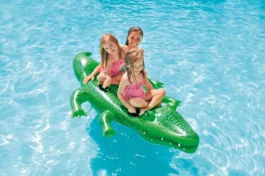 Materac zabawka do pływania dmuchany krokodyl aligator XXL INTEX 203cm x 114cm 