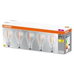 5x żarówka LED filament E27 OSRAM 6.5W 2700K barwa ciepła