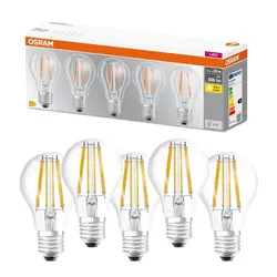 5x żarówka LED filament E27 OSRAM 6.5W 2700K barwa ciepła