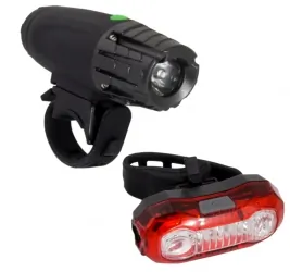 Zestaw lampka rowerowa LED na przód i tył Esperanza SADR + POLARIS USB