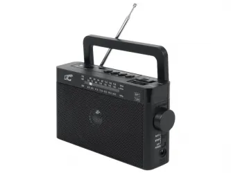 Przenośne radio LTC Sona z akumulatorem - czarne