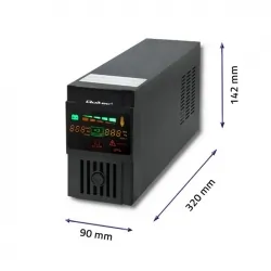 Zasilacz awaryjny UPS Qoltec Monolith 800VA 480W LCD USB RJ45 + program