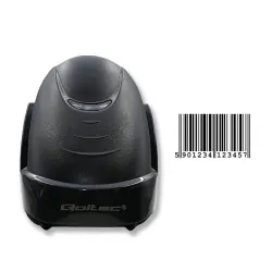 Laserowy czytnik kodów kreskowych 1D Qoltec USB