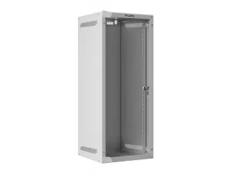 Szafa instalacyjna RACK wisząca 10&#039;&#039; 15U 280x310 drzwi szklane Lanberg (flat pack) - szara