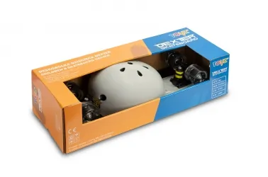 Deskorolka Caretero Toyz DEXTER + kask i ochraniacze - szara