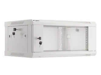 Szafa instalacyjna RACK V2 wisząca 19&#039;&#039; 4U 600x450 drzwi szklane Lanberg  - szara