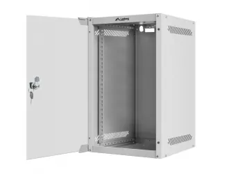Szafa instalacyjna RACK wisząca 10'' 9U 280x310 drzwi szklane Lanberg (flat pack) - szara