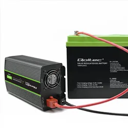 Przetwornica napięcia Qoltec Monolith 24V/230V 1000W/2000W USB Czysty Sinus