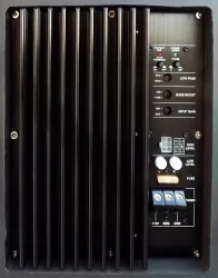Subwoofer basowy aktywny Peiying 500W skrzyniowy z wzmacniaczem