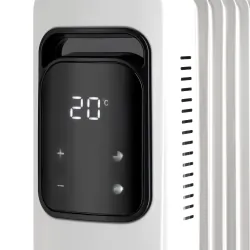 Grzejnik olejowy 2500W 11 zeberek z wyświetlaczem LCD, sterowany pilotem