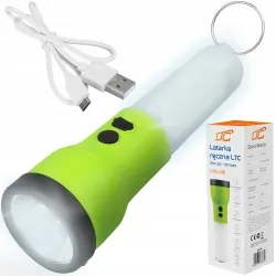 Akumulatorowa latarka ręczna 2w1 lampka wisząca LTC LED 2W + 1W SMD