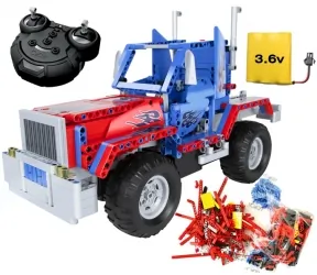 Samochód zdalnie sterowany ciężarówka 2w1 do złożenia z klocków QUER BLOCKS TRUCK