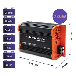 Ładowarka do akumulatorów LiFePO4 AGM Qoltec Monolith DC-DC 12V - 12V 60A 720W