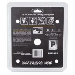 Tarcza widiowa do drewna 190x30 24 zęby Powermat TDD-190x30x24Z