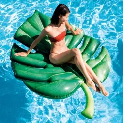 Materac do pływania zabawka do pływania dmuchany liść palmowy monster INTEX 213cm x 142cm