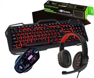  Zestaw dla gracza klawiatura Blow RED COLD STEEL + mata + mysz + słuchawki NEMEZIS