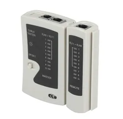 Tester sieci kablowych kabli komputerowych typu UTP i FTP RJ-45