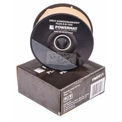 Drut spawalniczy rdzeniowy samoosłonowy 0,8mm 1kg Powermat FLUX-0.8-1KG