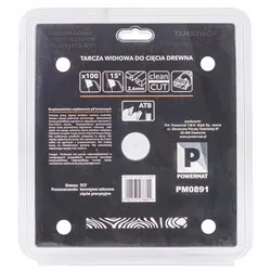 Tarcza widiowa do drewna 210x30 100 zębów Powermat TDD-210x30x100Z
