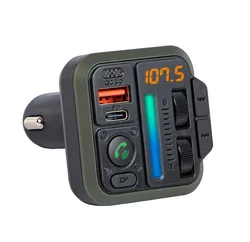 Podświetlany transmiter FM z zestawem głośnomówiącym BLOW Bluetooth 5.3   QC3.0   PD 20W