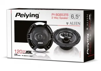 Głośniki samochodowe Peiying Alien 6.5" 120W z maskownicami komplet