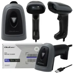 Czytnik kodów kreskowych 1D i QR 2D Qoltec USB