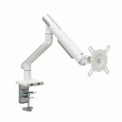 Uchwyt biurkowy gazowy do 1 monitora LED/LCD 17-32 cala + 1xUSB - ART L-19GD biały