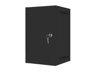 Szafa instalacyjna RACK wisząca 10'' 9U 280x310 drzwi metalowe Lanberg - czarna