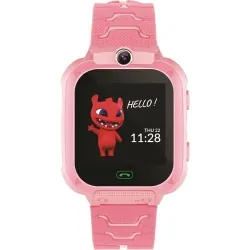 Zestaw dla dzieci kamera aparat Forever Smile SKC-100 + zegarek smartwatch Maxlife Kids Watch MXKW-300 różowy
