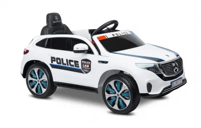 Samochód auto na akumulator Caretero Toyz Mercedes-Benz EQC 400 POLICJA akumulatorowiec + pilot - biały