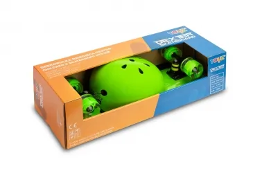 Deskorolka Caretero Toyz DEXTER + kask i ochraniacze - zielona