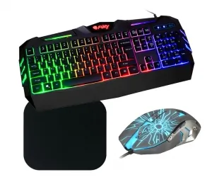 Klawiatura gamingowa podświetlana dla graczy FURY SPITFIRE + + mysz + podkładka