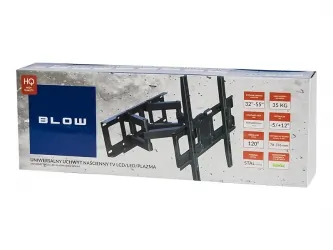 Uchwyt do telewizora LCD LED 32-65 cali 40kg z podwójnym przegubem pion poziom BLOW wieszak