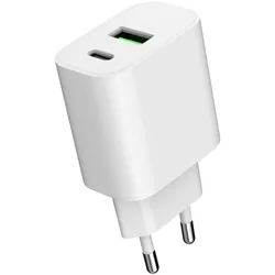 Ładowarka sieciowa ART GaN 20W USB-C PD   USB QC