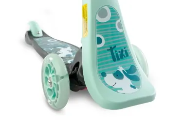 Hulajnoga trójkołowa 2w1 Caretero Toyz TIXI z siedziskiem - miętowa