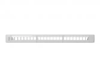 Patch panel pusty 24x port LANBERG do szafy RACK 19&quot; 1U z organizerem do modułów keystone szary