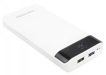 Powerbank 17400mAh 2xUSB z lampką LED Esperanza PHOTON LED LIGHT biały