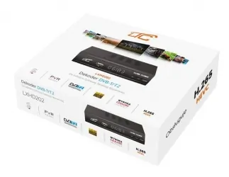 Tuner cyfrowy LTC DVB-T2 HEVC H.265 z programowalnym pilotem