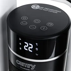 Termowentylator kolumnowy ceramiczny LCD timer Camry CR7745   pilot