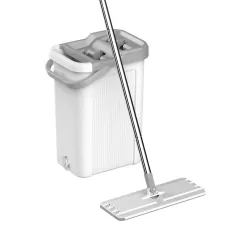 Mop czyszczący dwukomorowy Teesa New Clean R19 7,5 l + 2 nakładki z mikrofibry
