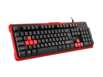 Klawiatura Genesis RHOD 110 gamingowa dla graczy ULTRA WYTRZYMAŁA + 8 klawiszy + mysz + pad + mata RGB