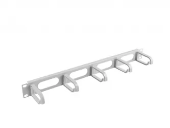 Organizer kabli LANBERG do szafy RACK 19" 1U z 5 uchwytami typ B szary
