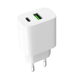 Ładowarka sieciowa ART GaN 20W USB-C PD   USB QC