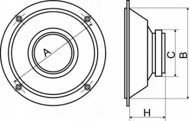 Głośniki samochodowe Peiying 5.2" 60W 4 Ohm komplet