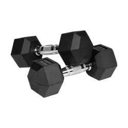 Hantle żeliwne gumowane HEX 2x 7kg REBEL ACTIVE