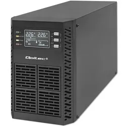 Zasilacz awaryjny UPS Qoltec Power Factor 1.0 1kVA 1000W LCD EPO USB On-line CZYSTY SINUS
