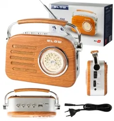 Przenośne radio analogowe BLOW RA3  AM/FM Bluetooth USB SD