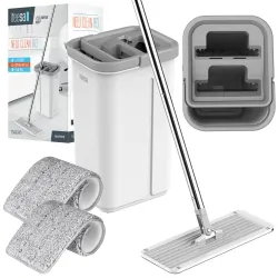 Mop czyszczący dwukomorowy Teesa New Clean R13 5,7 l + 2 nakładki z mikrofibry